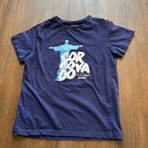 Size 4 do Brazil brasil Rio de Janeiro Corcovado cotton tee